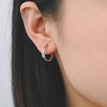 10pcs Gold plated Brass Earring Posts 16/26mm, Geometric Circle Stud Earring with Multi Holes (GB-524)