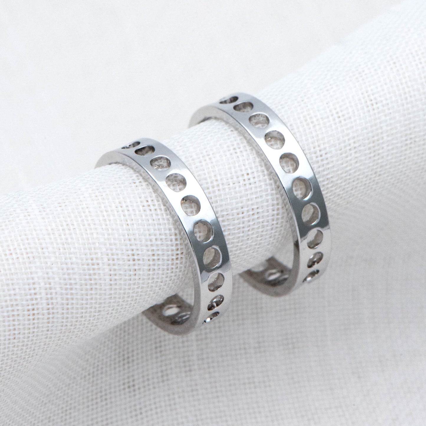 10pcs Gold plated Brass Earring Posts 16/26mm, Geometric Circle Stud Earring with Multi Holes (GB-524)