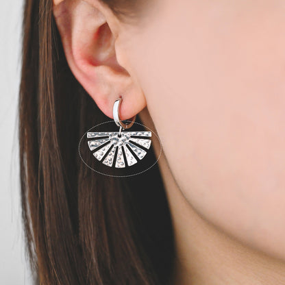 10pcs Gold/ Silver Hammered Half Sun Charm 14x25mm, 18K Gold/ Rhodium Plated Brass, Jewelry Making, Diy Material,Jewelry Supplies(GB-1404-C)