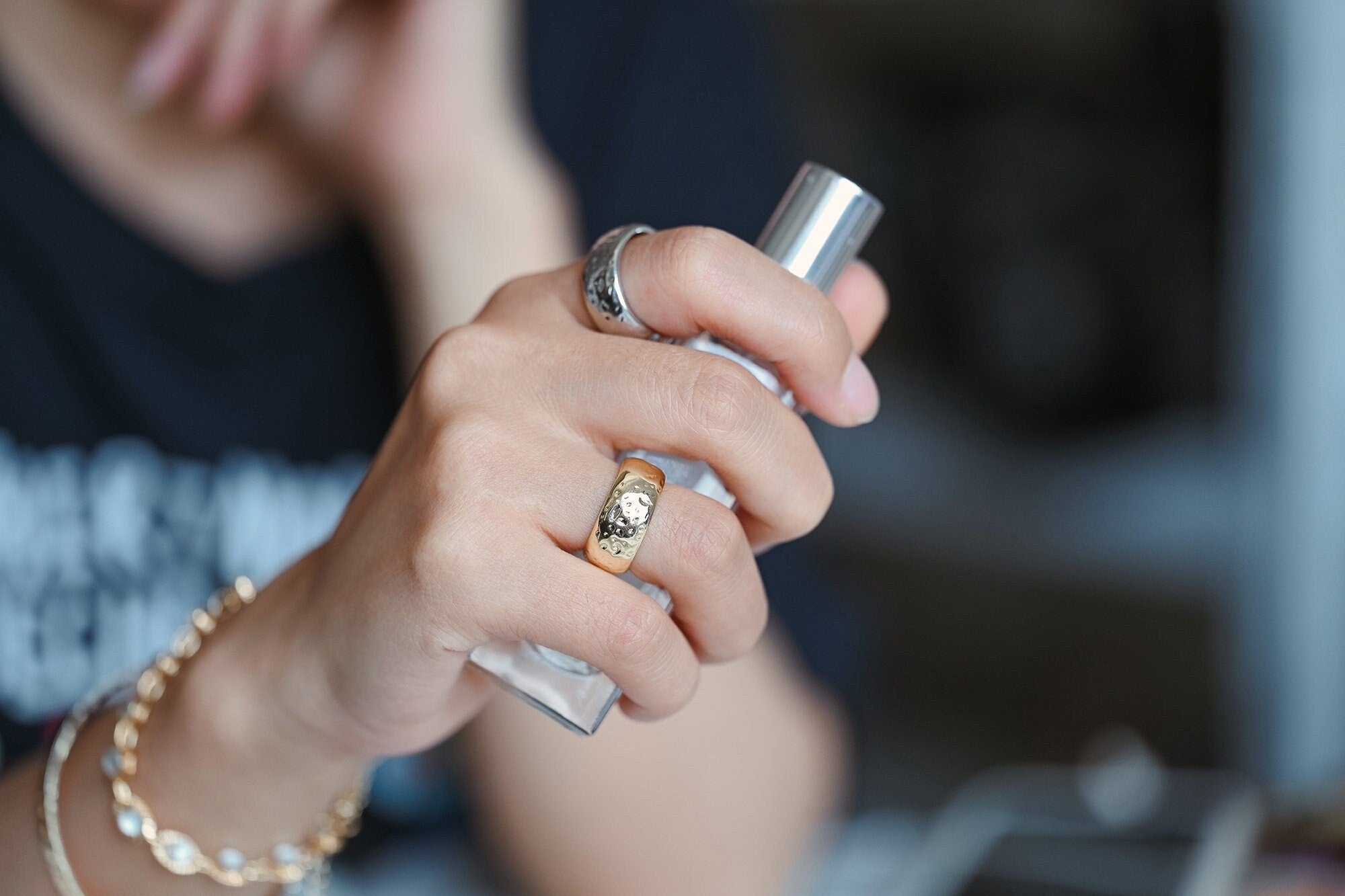 4pcs Gold Finger Ring, Everyday Ring, Modern Style Ring, Fashion Rings, Dainty Rings (#JZ-031-B)