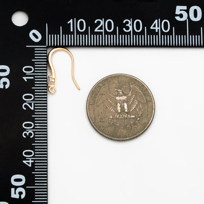 10pcs CZ Pave Gold/ Silver Earring Hooks, 18K Gold/ Rhodium Plated Brass Earwires, Jewelry Supplies Wholesale (GB-226)