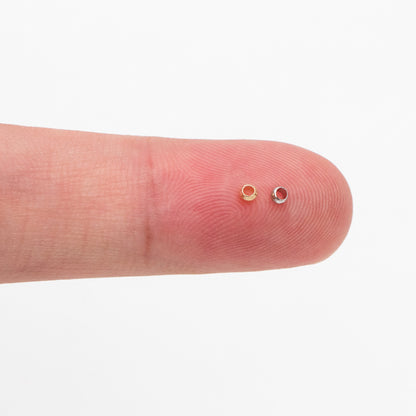 500pcs Gold/ Silver tone Round Crimp Beads 2mm, Gold/ Rhodium plated Brass, Jewelry Making Supplies Wholesale (GB-234)