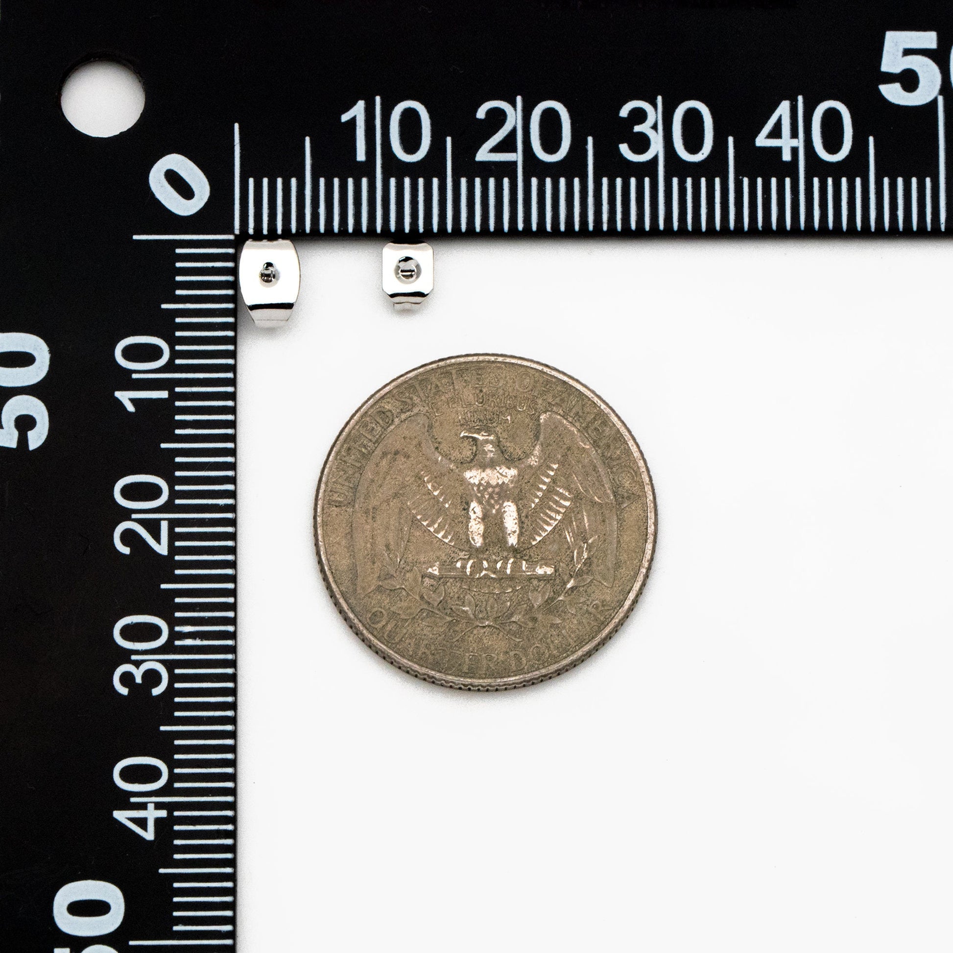 20pcs Silver Ear Nuts, Earring Back Stoppers 5mm/ 7mm, Rhodium plated Brass Jewelry Findings Wholesale (#GB-237)