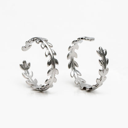 4pcs Gold/ Silver Leaf Finger Ring, Everyday Ring, Modern Style Ring, Fashion Rings, Dainty Rings (#GB-3609)