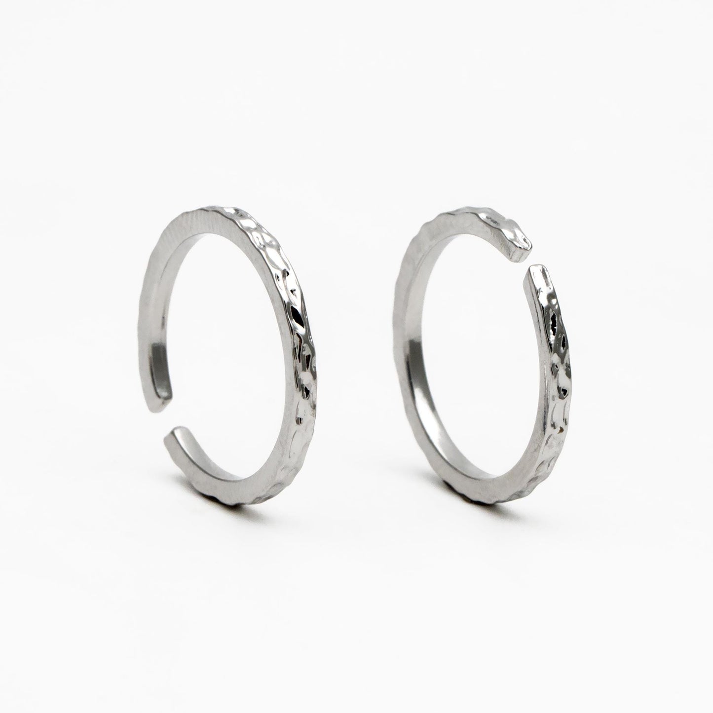 4pcs Gold/ Silver Hammered Finger Ring, Everyday Ring, Modern Style Ring, Fashion Rings, Dainty Rings (#GB-4164)