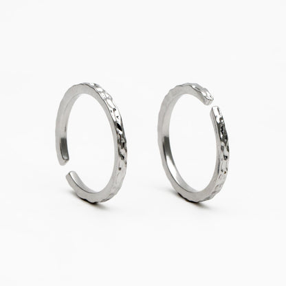 4pcs Gold/ Silver Hammered Finger Ring, Everyday Ring, Modern Style Ring, Fashion Rings, Dainty Rings (#GB-4164)