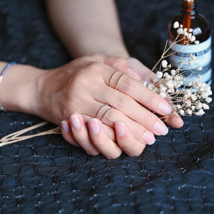 4pcs Double Band Gold/ Silver Ring, Adjustable Ring, Minimalist Ring, Stacking Ring, Wire Open Ring (#GB-3079)