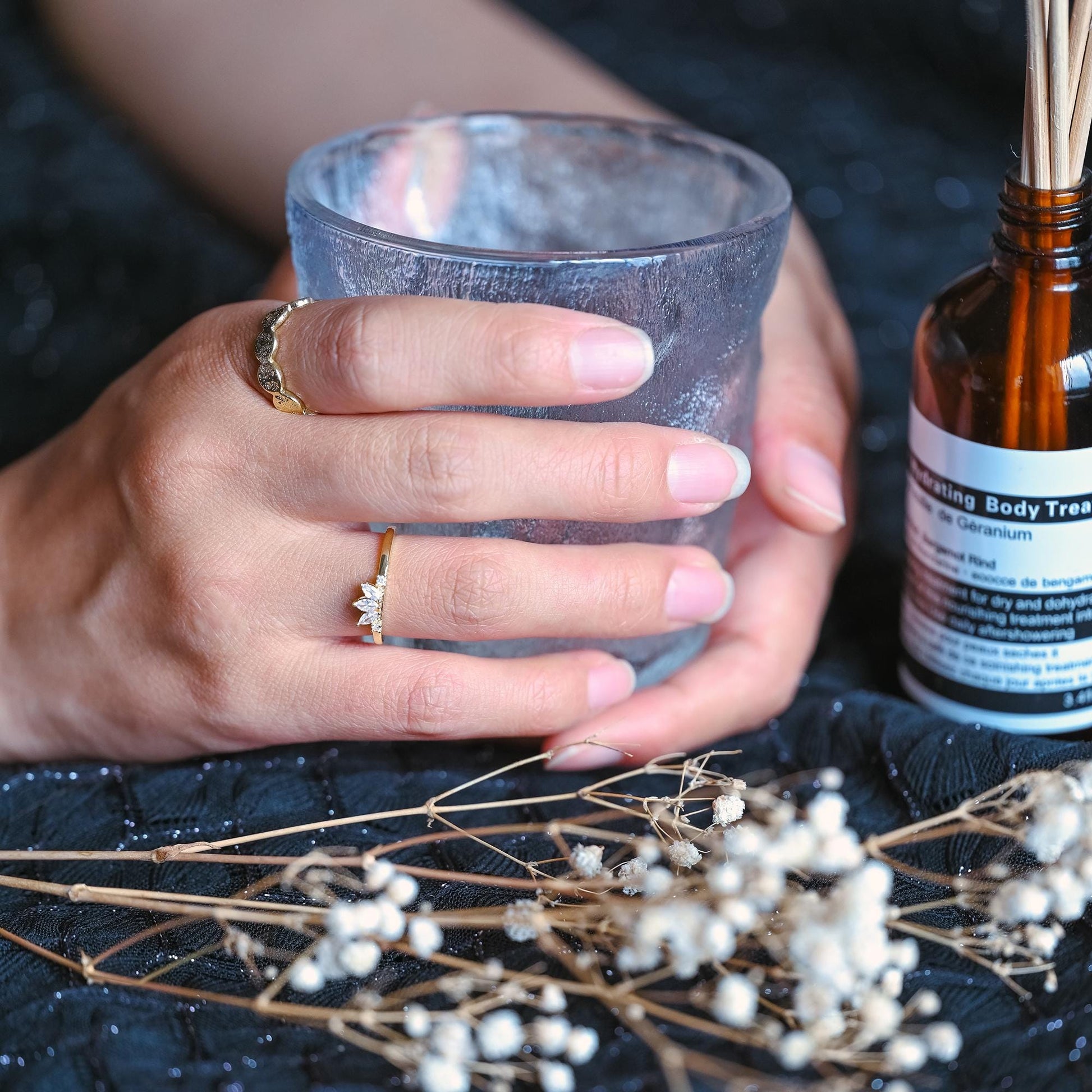 4pcs CZ Pave Crown Ring, Modern Style Ring, Fashion Rings, Dainty Rings, Adjustable Ring (#GB-4219)