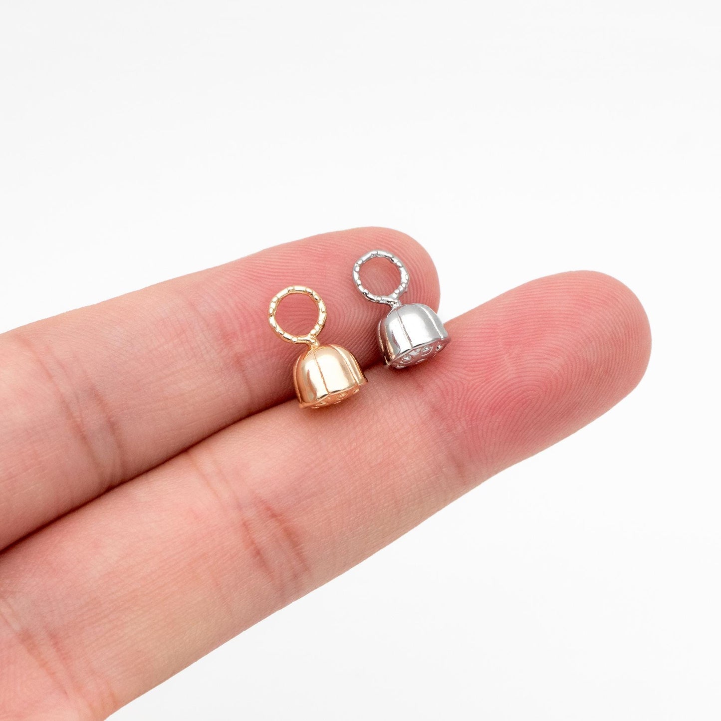 10pcs Gold/ Silver Tone Seedpod of The Lotus Charms 19x13mm, 18K Gold/ Rhodium plated Brass, Lotus Seedpod Pendants (GB-4589-D)