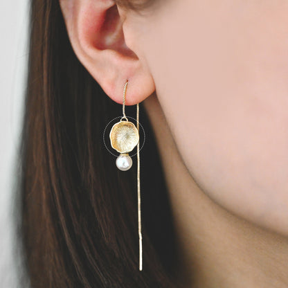 10pcs Gold Lotus Leaf Connectors, 18K Gold plated Brass, Lotus Leaf Charm Connectors (GB-3076-B)