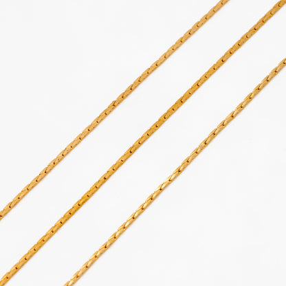 Dainty Tiny Gold/ Silver plated Brass Chains 0.7mm Thin (#LK-148)/ 1 Meter=3.3 ft