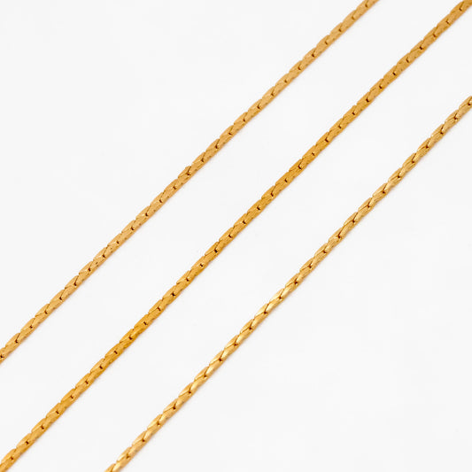 Dainty Tiny Gold/ Silver plated Brass Chains 0.7mm Thin (#LK-148)/ 1 Meter=3.3 ft