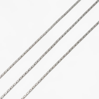 Dainty Tiny Gold/ Silver plated Brass Chains 0.7mm Thin (#LK-148)/ 1 Meter=3.3 ft