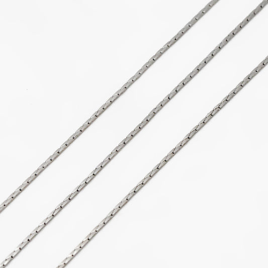 Dainty Tiny Gold/ Silver plated Brass Chains 0.7mm Thin (#LK-148)/ 1 Meter=3.3 ft