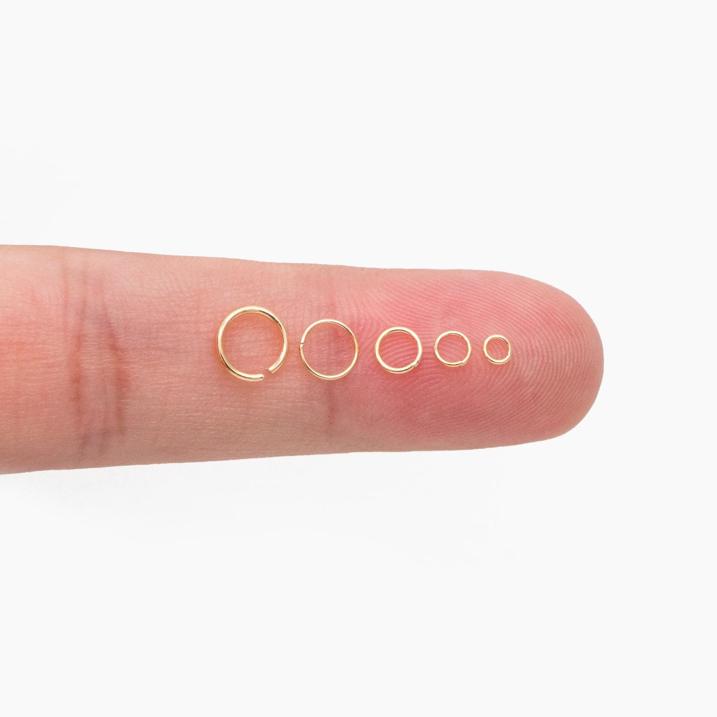 200pcs Gold plated 304 Stainless Steel Open Jump Rings, 2.5/ 3/ 5mm by 0.4mm (26 Gauge) Tiny Loops, Connect Thin Chains (#GB-155)