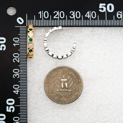 Custom listing, 80 pieces (GB-4511) gold+clear CZ