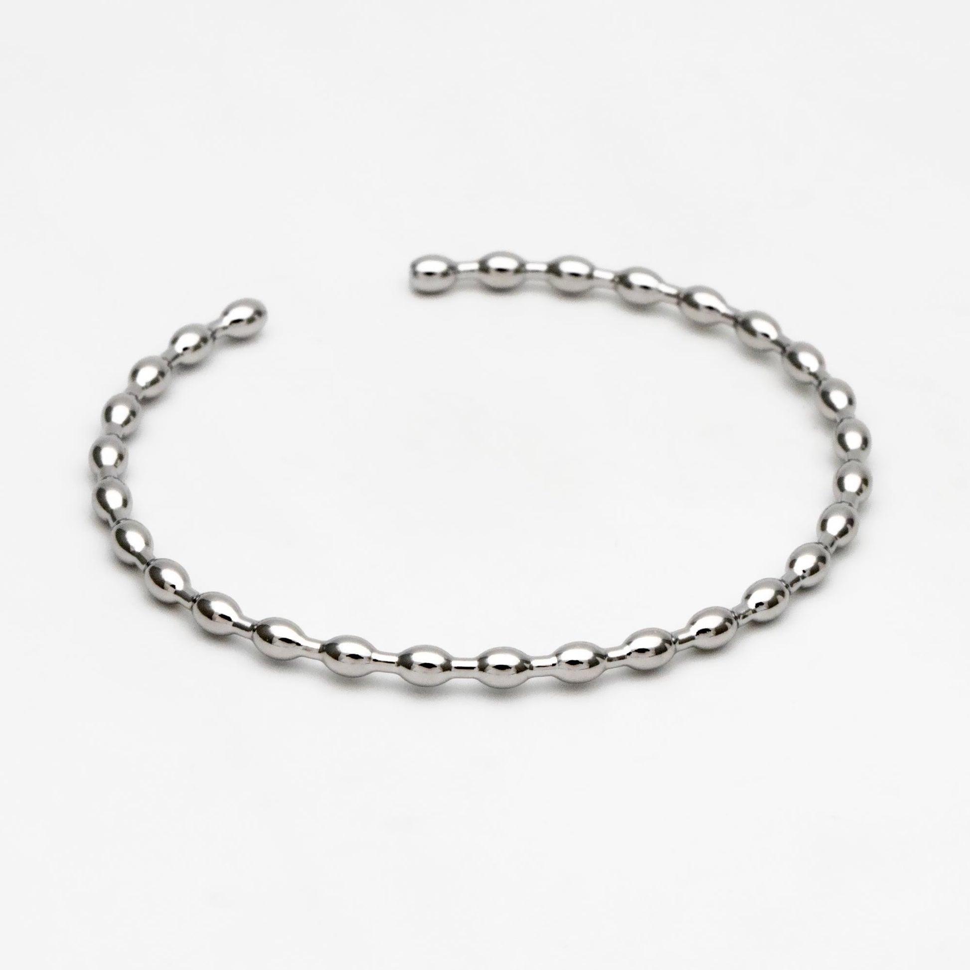 1pcs Gold/ Silver Bead Bangle Bracelet, Stackable Bracelets, Adjustable Bangle Bracelet (#GB-3517)