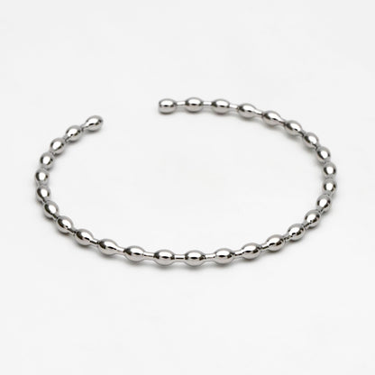 1pcs Gold/ Silver Bead Bangle Bracelet, Stackable Bracelets, Adjustable Bangle Bracelet (#GB-3517)