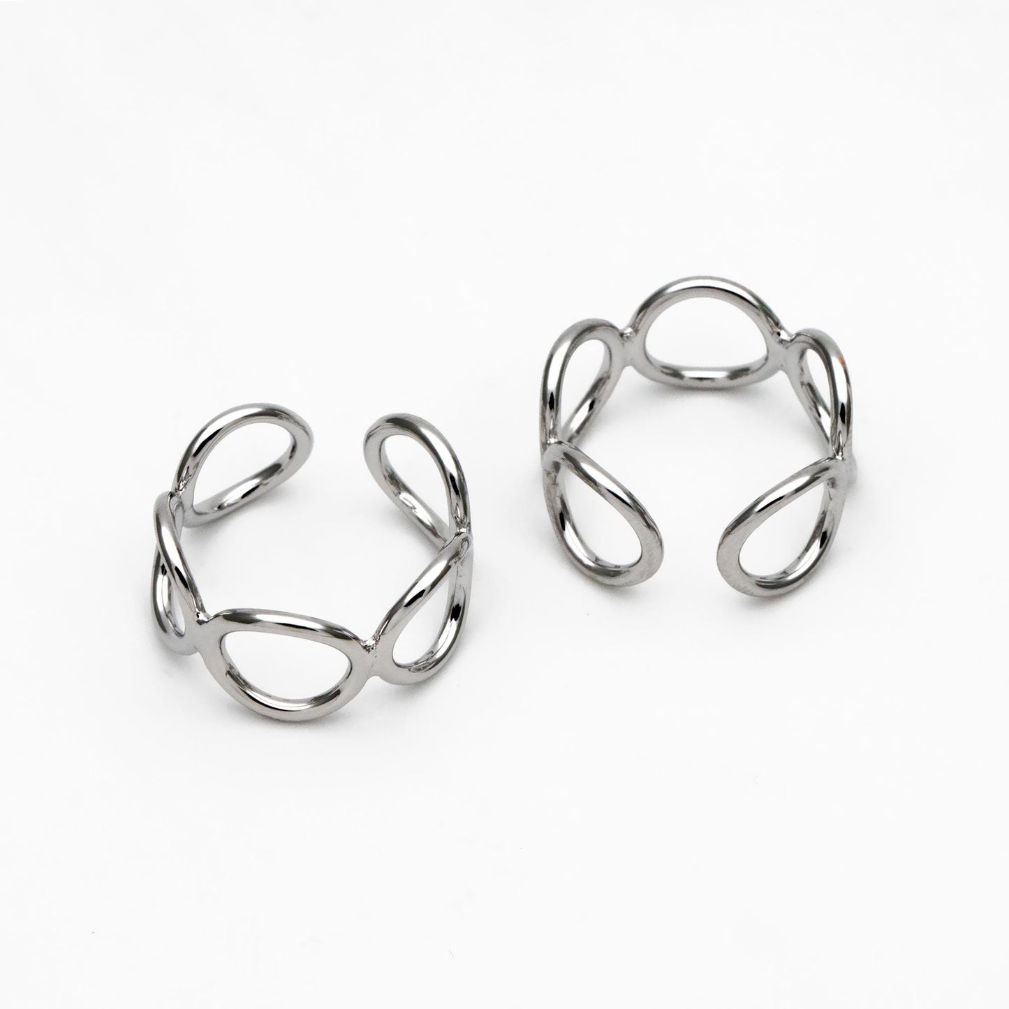 4pcs Gold/ Silver Chain Ring, Statement Ring, Chunky Ring, Dainty Rings, Adjustable Ring, Minimalist Ring (#GB-3615)