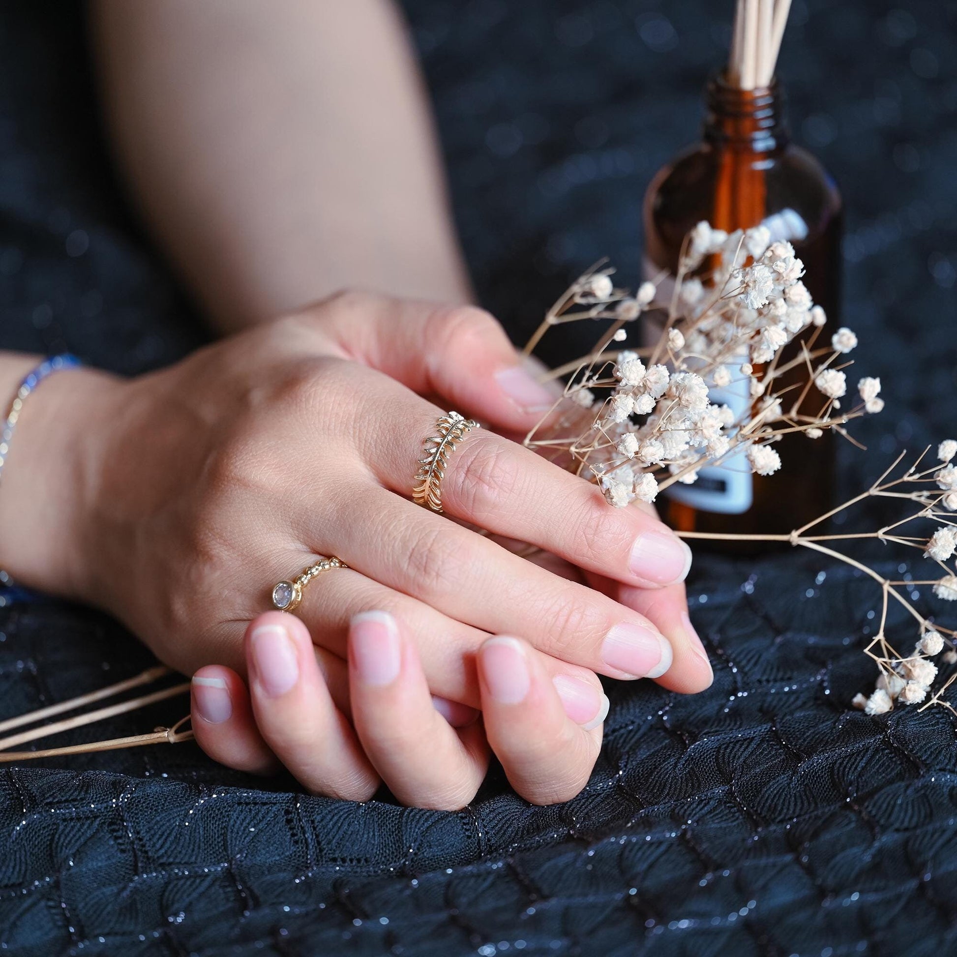 4pcs Gold Feather Finger Ring, Everyday Ring, Modern Style Ring, Fashion Rings, Dainty Rings (#GB-3925)