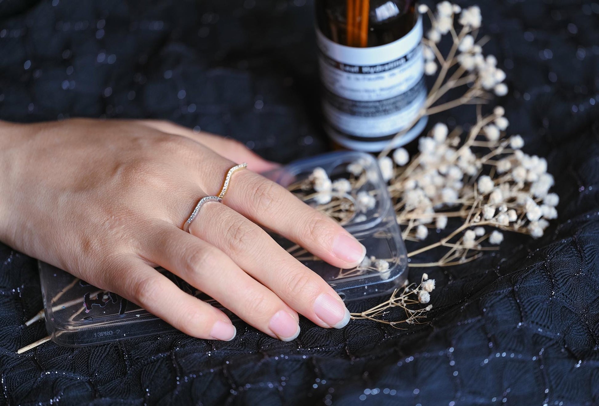 4pcs CZ Pave Gold/ Silver Wave Ring, Finger Ring, Everyday Ring, Modern Style Ring, Fashion Rings, Dainty Rings (#GB-4183)