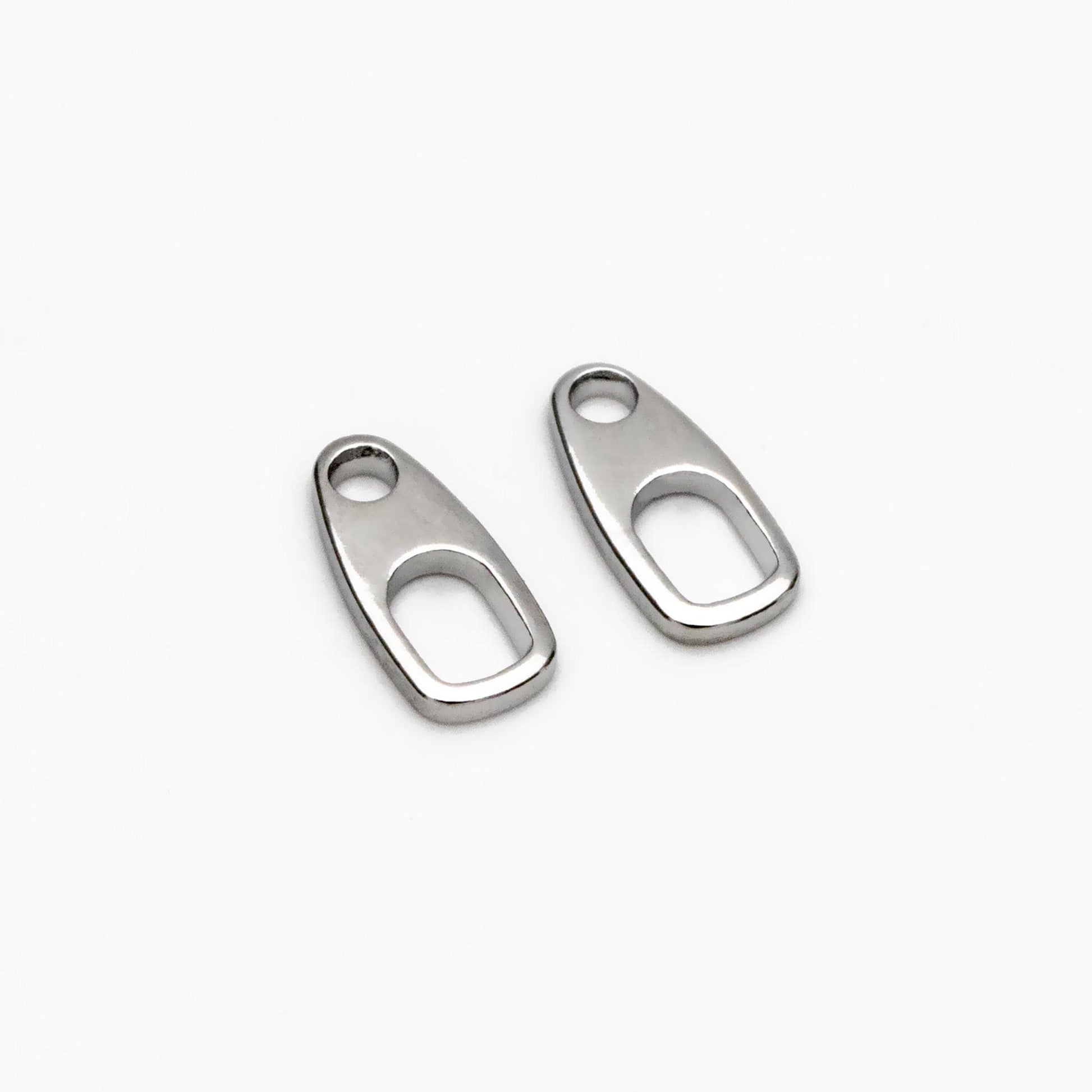 20pcs Gold/ Silver Tone Soda Tab Connectors for Necklace, Gold/ Rhodium plated Brass, Necklace Jewelry Making Supplies (GB-4472)