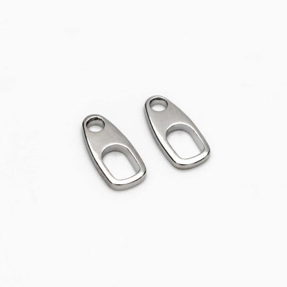 20pcs Gold/ Silver Tone Soda Tab Connectors for Necklace, Gold/ Rhodium plated Brass, Necklace Jewelry Making Supplies (GB-4472)