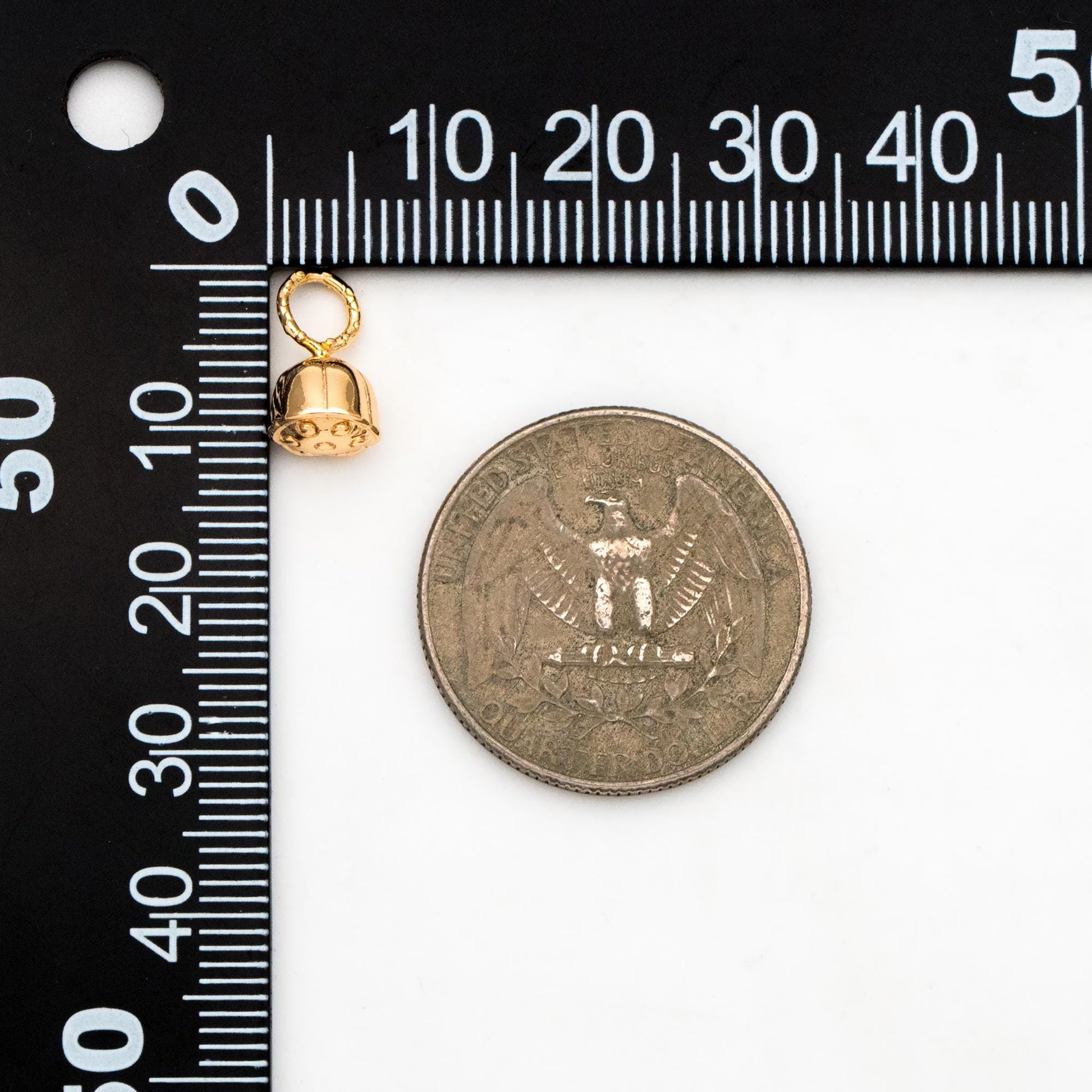 10pcs Gold/ Silver Tone Seedpod of The Lotus Charms 19x13mm, 18K Gold/ Rhodium plated Brass, Lotus Seedpod Pendants (GB-4589-D)