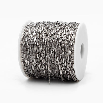 Gold/ Silver plated Brass Chains, Real Gold Designer Chain, 1.5mm Thin Decorative Chains (#LK-127)/ 1 meters=3.3 feet