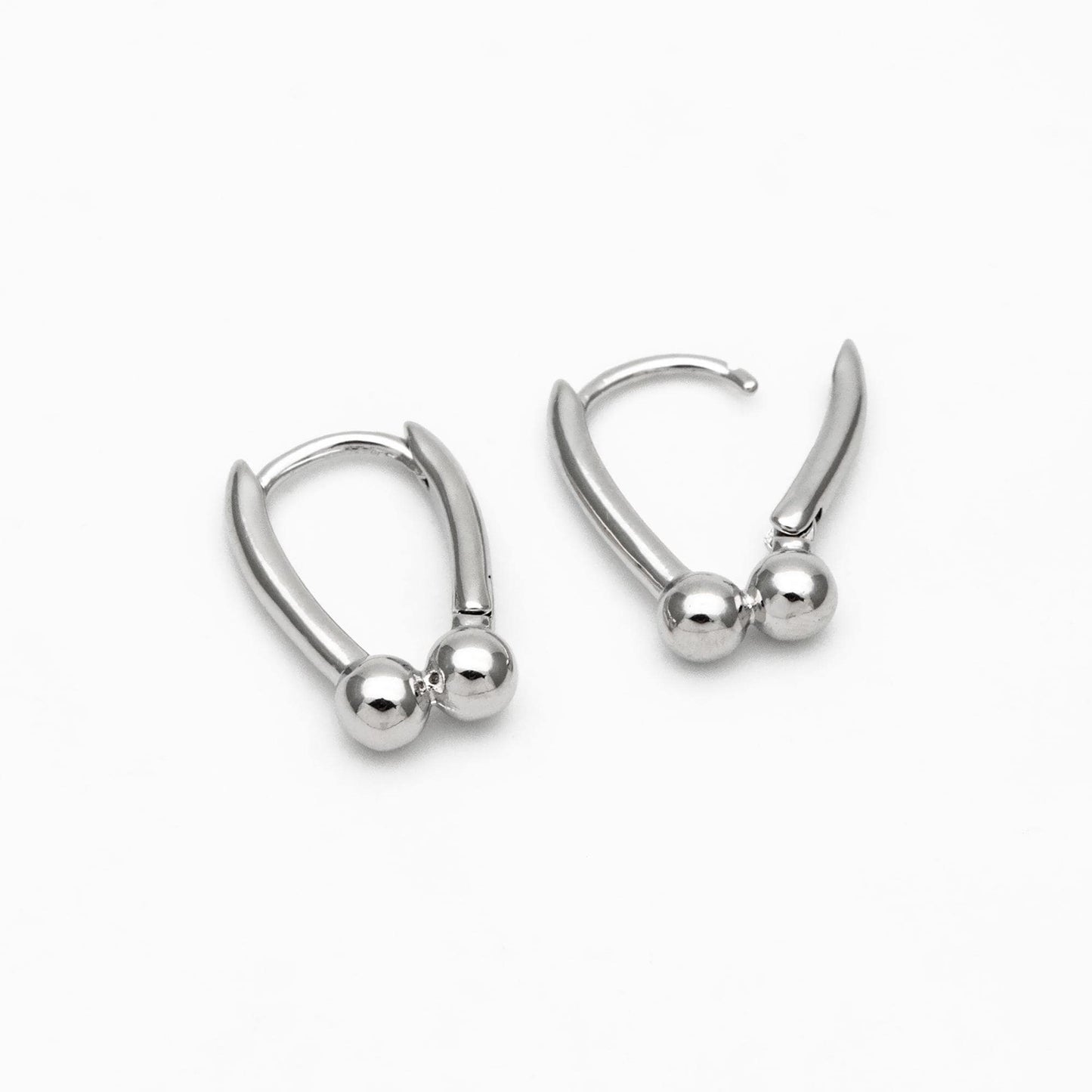 10pcs Gold/ Silver Tone Hoop Earrings, Gold/ Rhodium plated Brass, Geometric Earring Hoops (GB-4539)