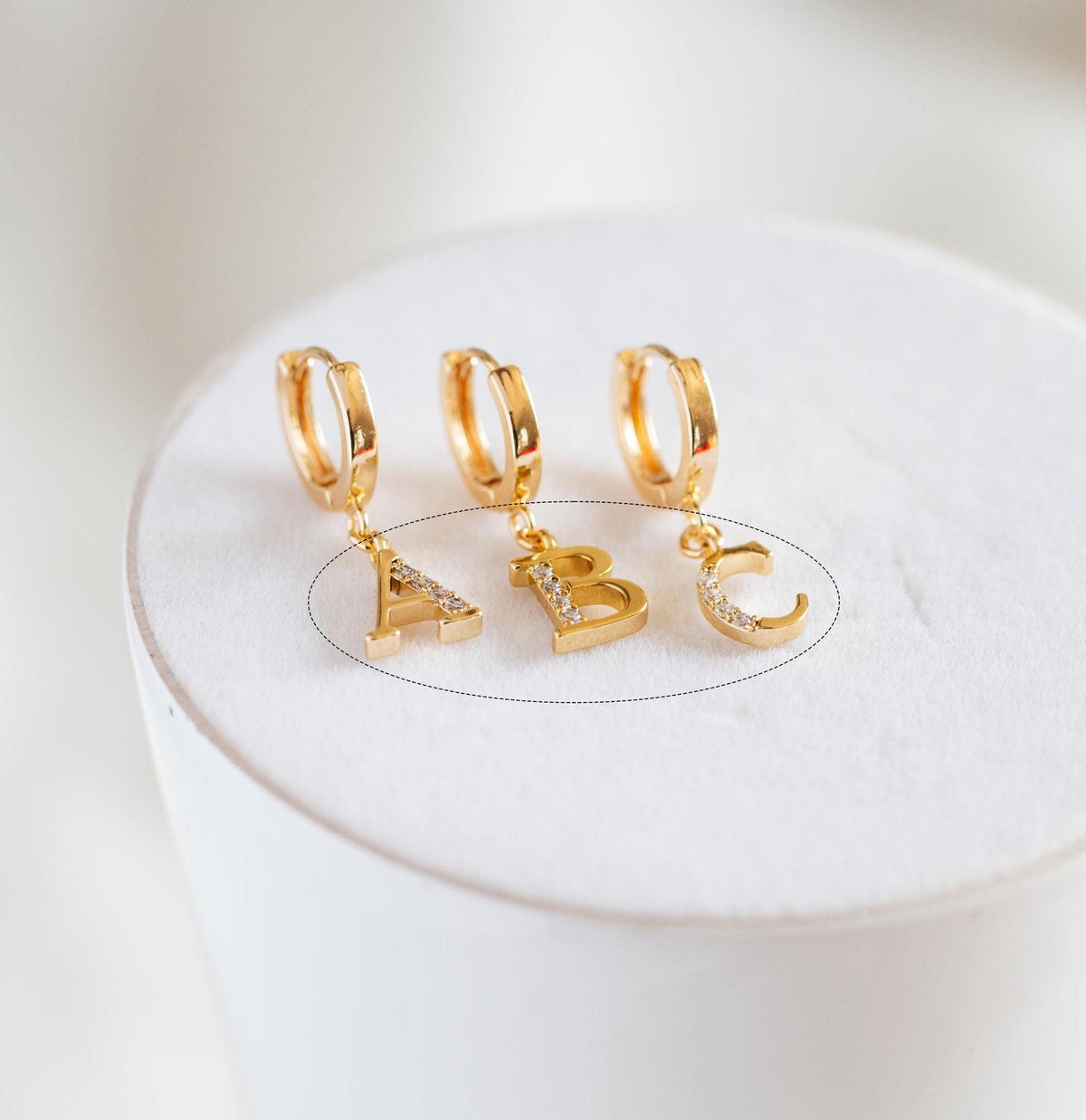 Gold Letter Charms for DIY Jewelry, Personalized Initial Necklace or Bracelet, Alphabet Charm, DIY Accessories (GB-723)