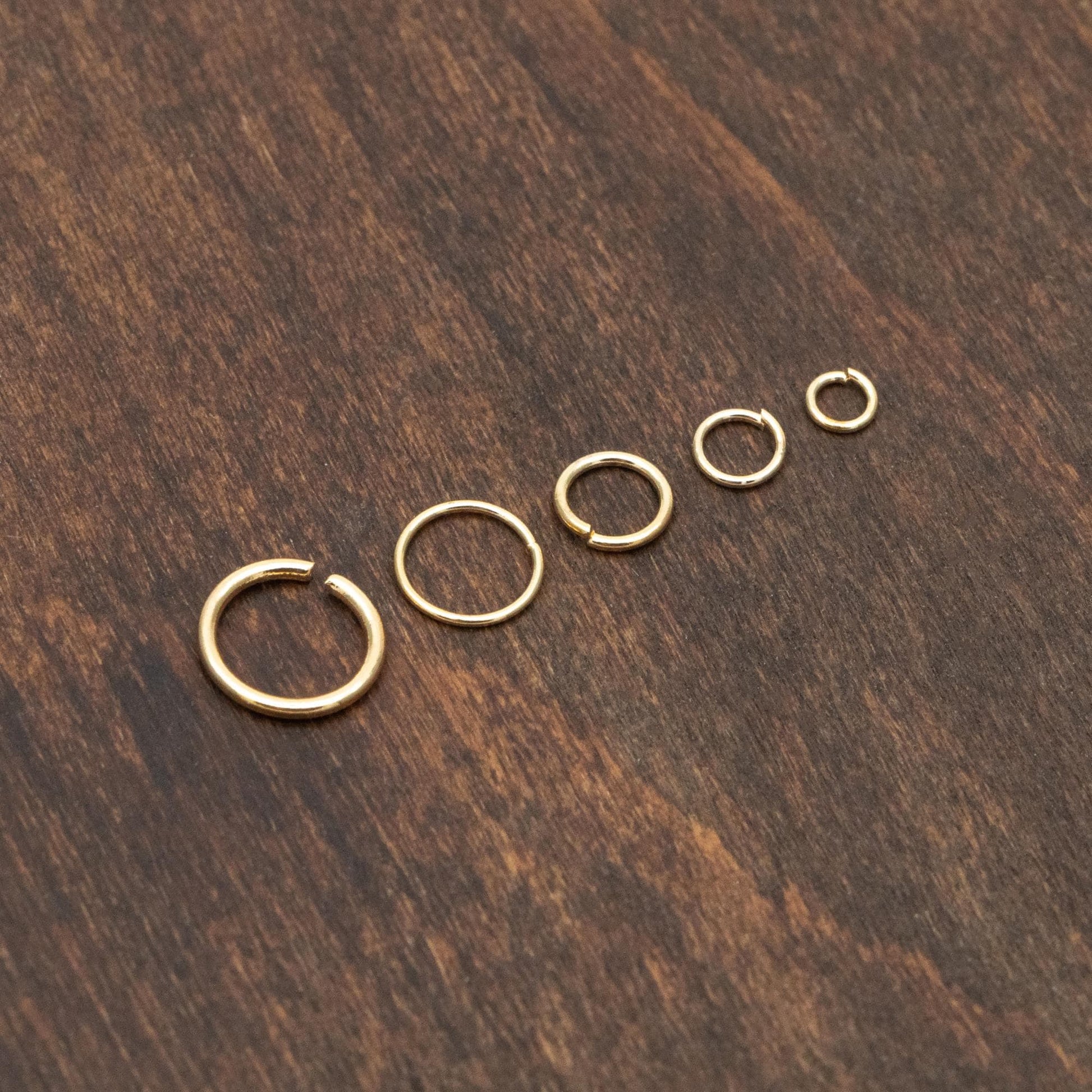 200pcs Gold plated 304 Stainless Steel Open Jump Rings, 2.5/ 3/ 5mm by 0.4mm (26 Gauge) Tiny Loops, Connect Thin Chains (#GB-155)