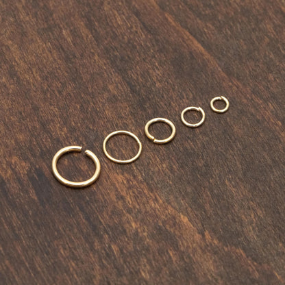 200pcs Gold plated 304 Stainless Steel Open Jump Rings, 2.5/ 3/ 5mm by 0.4mm (26 Gauge) Tiny Loops, Connect Thin Chains (#GB-155)