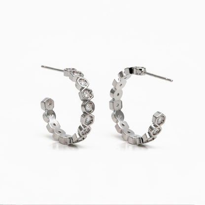 Custom listing, 80 pieces (GB-4511) gold+clear CZ