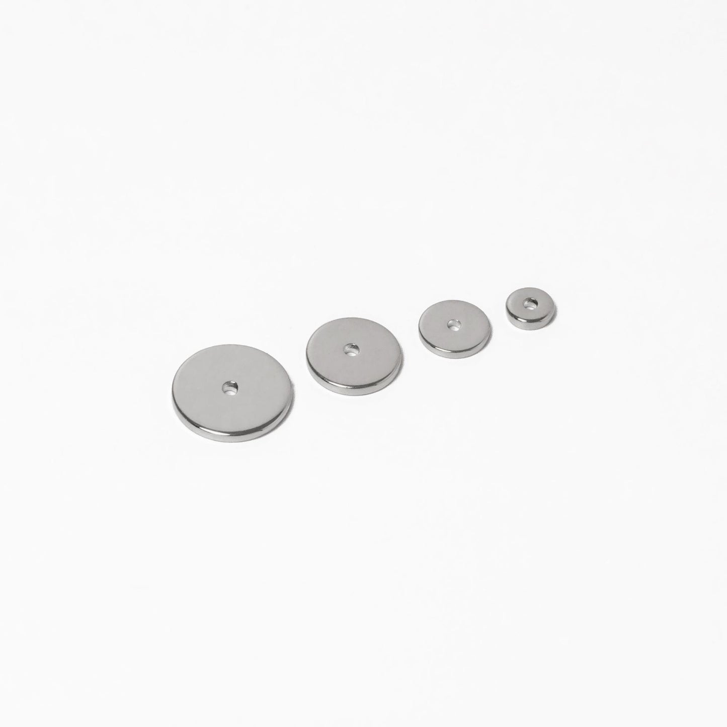 20pcs Gold/ Silver Tone Disc Spacer Beads, Round Coin Beads, Smooth Flat Disk Spacers 4/ 6/ 8/ 10mm, Donuts Findings diy jewelry (GB-1333)