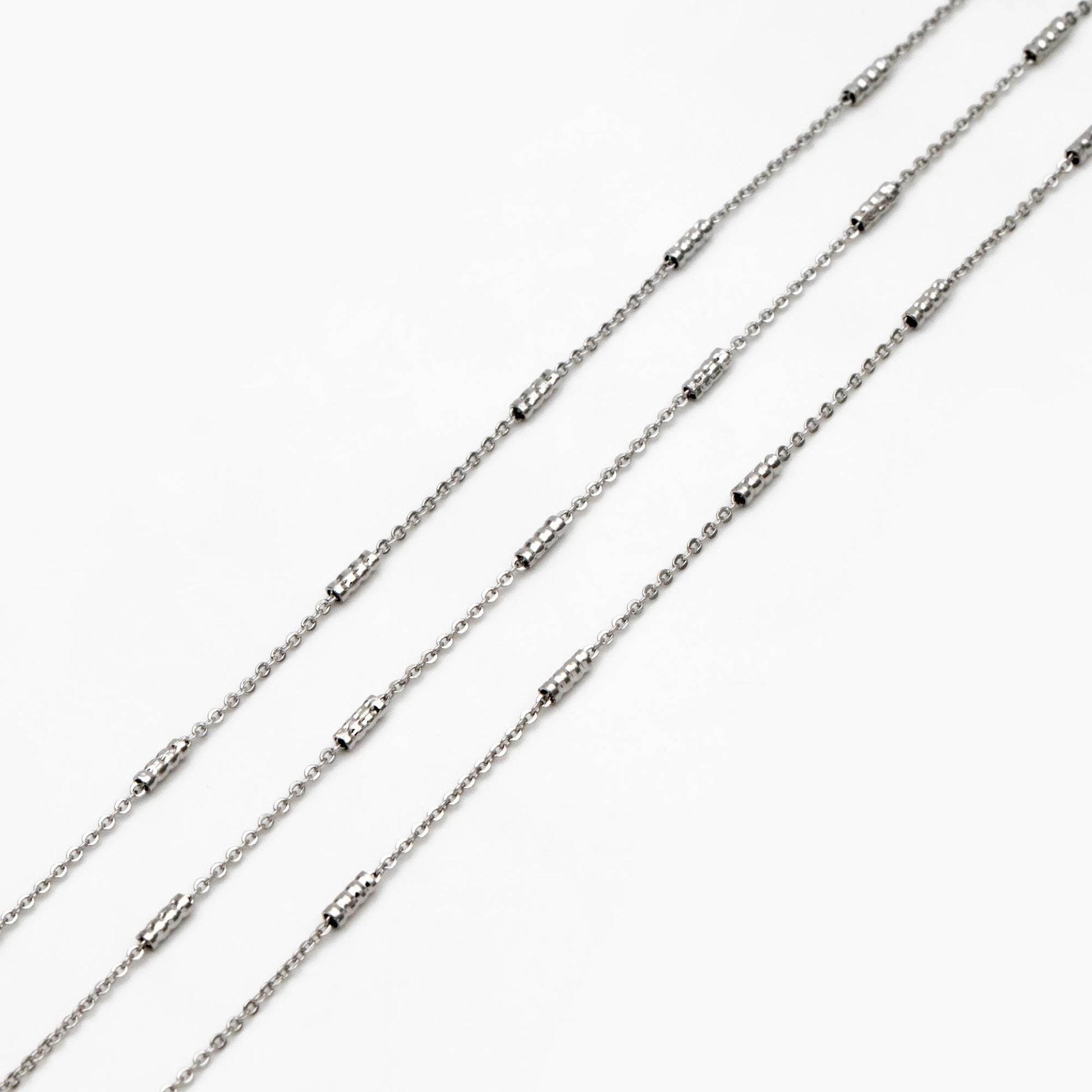 Gold/ Silver plated Brass Chains, Real Gold Designer Chain, 1.5mm Thin Decorative Chains (#LK-127)/ 1 meters=3.3 feet