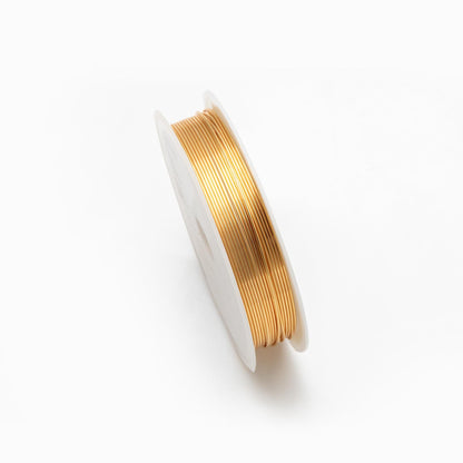 Gold/ Silver Plated Copper Wire, Craft Wrapping Supplies, 0.3-1mm, 18/ 20/ 21/ 22/ 24/ 26/ 28 Gauge Soft Wire, 1 Full Coil (#GB-455)