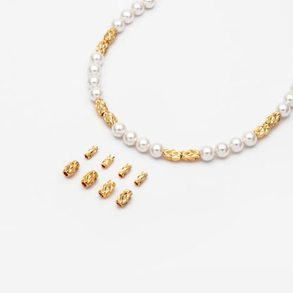 20pcs Gold Cutting Spacer Beads, DIY Jewelry Making Supplies Wholesale (GB-2016)