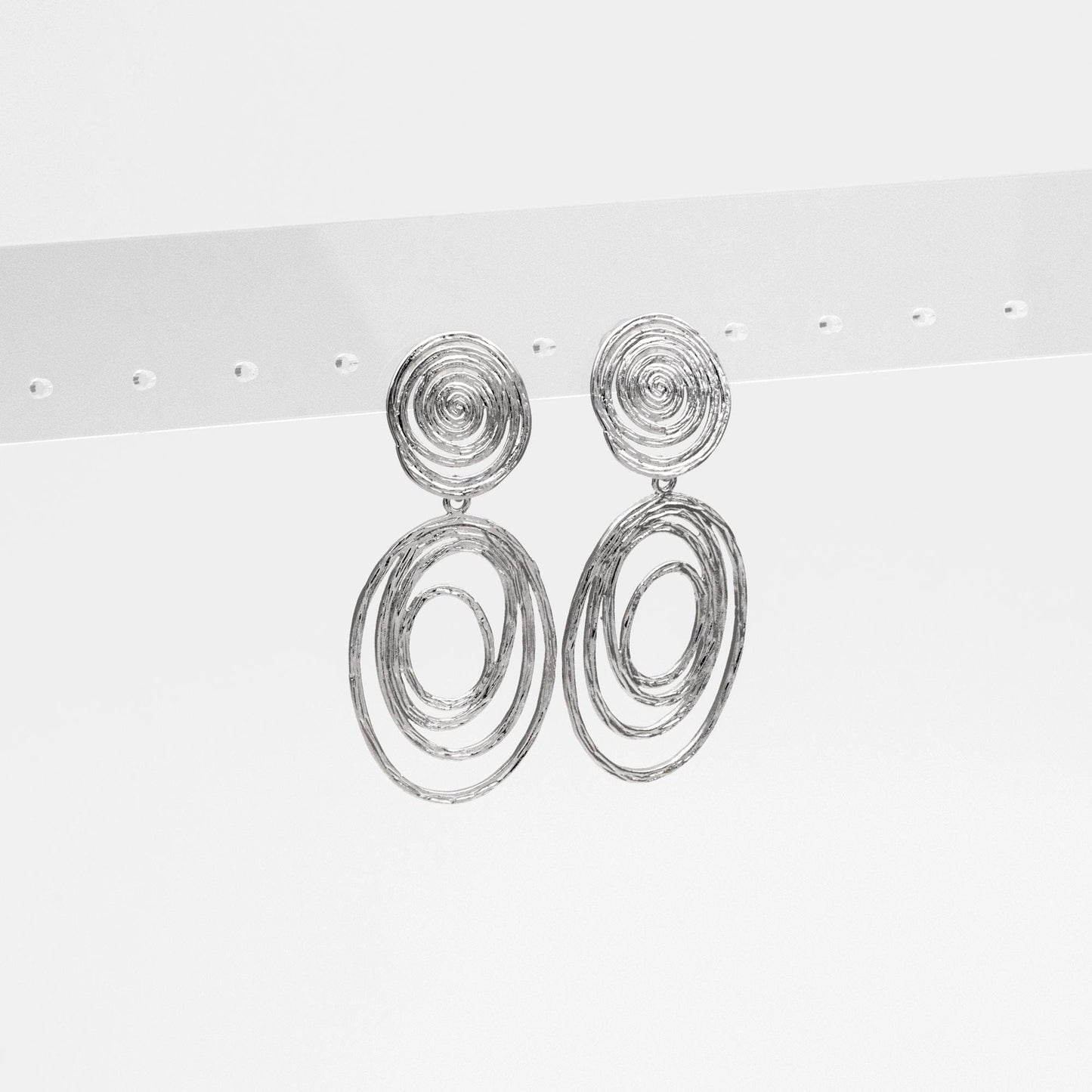 4pcs Gold/ Silver Vortex Earrings, Swirl Stud Earrings, Everyday Earrings, Handmade Earrings, Gift For Her (ER-094)