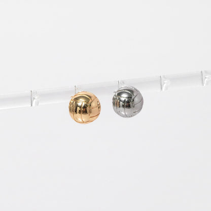 10pcs Gold/ Silver Tone Round Earrings, 18K Gold/ Rhodium plated Brass, Geometric Stud Earrings (GB-4561)