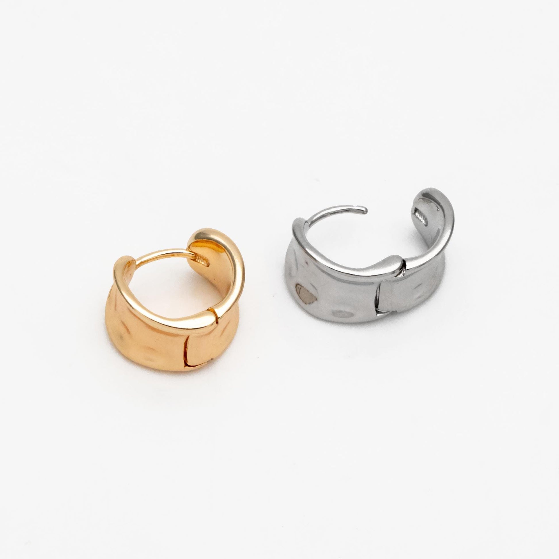 10pcs Gold/ Silver Tone Hoop Earrings, Huggie Earrings, Minimalist Earrings, Small Gold Hoops Earring (GB-4536)