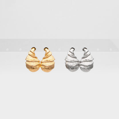 4pcs Gold/ Silver Tone Shell Earrings, Modern Style Earrings, Fashion Earrings, Beach Jewelry (GB-4551)