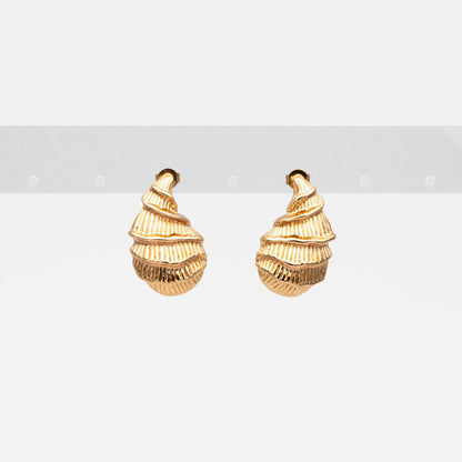 4pcs Gold/ Silver Tone Shell Earrings, Modern Style Earrings, Fashion Earrings, Beach Jewelry (GB-4551)