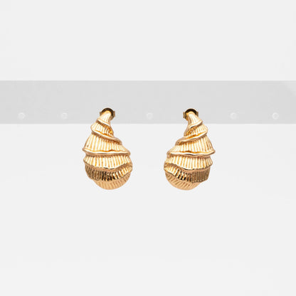 4pcs Gold/ Silver Tone Shell Earrings, Modern Style Earrings, Fashion Earrings, Beach Jewelry (GB-4551)