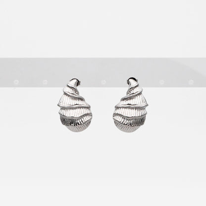 4pcs Gold/ Silver Tone Shell Earrings, Modern Style Earrings, Fashion Earrings, Beach Jewelry (GB-4551)