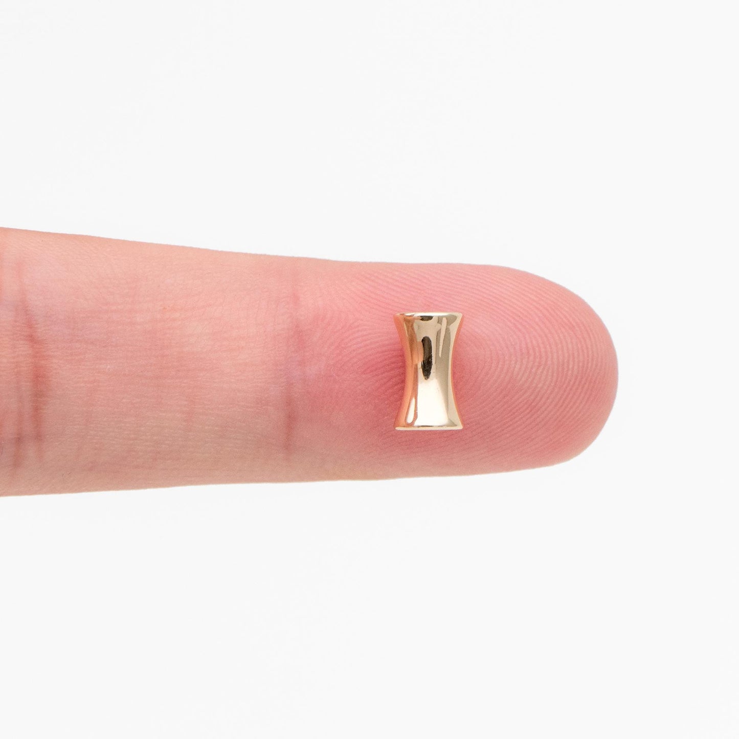 20pcs Gold plated Brass Tube Spacer Beads 8x5mm, DIY Jewelry Making Supplies Wholesale (GB-657)
