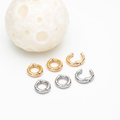 4pcs Gold/ Silver Tone Ear Cuff, Minimalist Cartilage Earrings, Dainty Clip On Earrings (GB-4579-A)