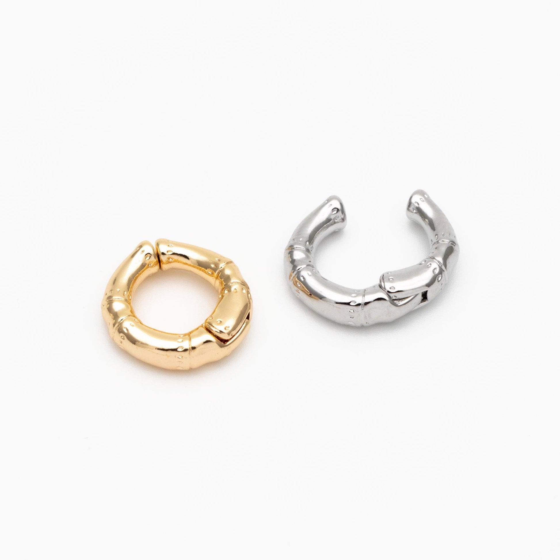 4pcs Gold/ Silver Tone Ear Cuff, Minimalist Cartilage Earrings, Dainty Clip On Earrings (GB-4573)