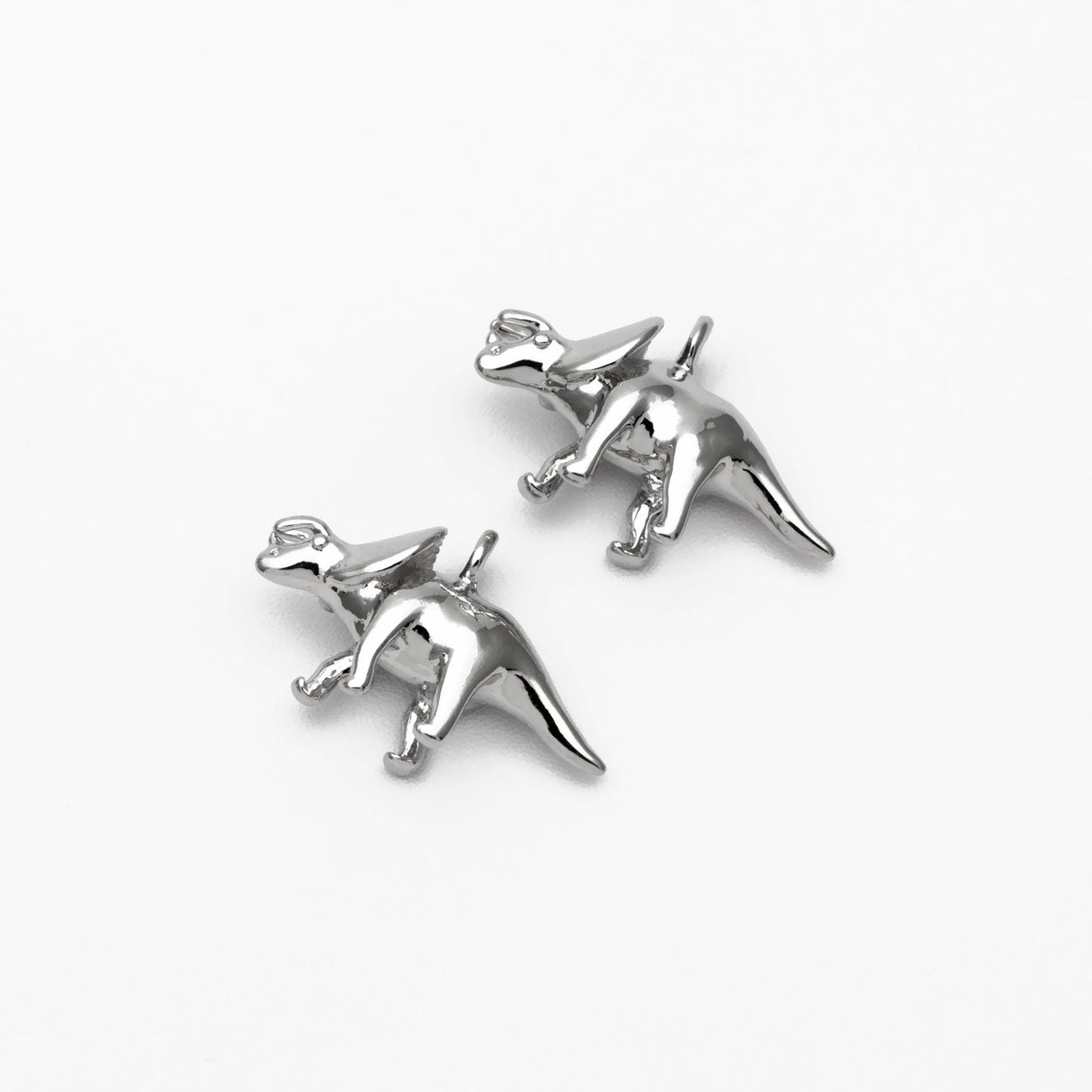 10pcs Gold/ Silver Tiny Dinosaur Charm, Jewelry Making, Diy Material, Jewelry Supplies (GB-2650-C)