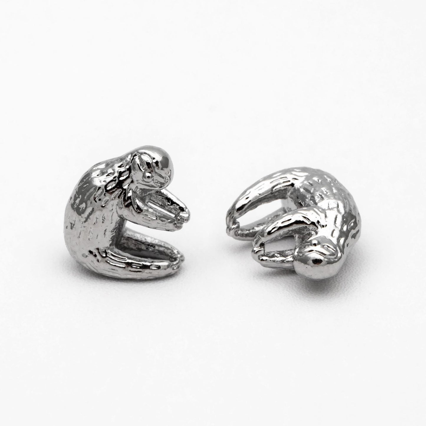 10pcs Gold/ Silver 3D Sloth Charm, 18K Real Gold/ Rhodium plated Brass, Bracelet Charms, Jewelry Making Diy Material Supplies (GB-4492)